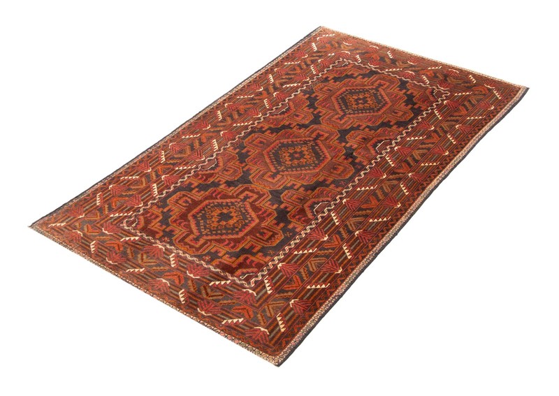 Vintage Traditional Hand-Knotted Area Rug 3'8" x 6'9" Oriental Wool Carpet gallery