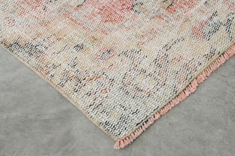 4x8 Turkish Rug Hand-Knotted Vintage Oushak Area Boho Decor Rug Wool Carpet,672 gallery