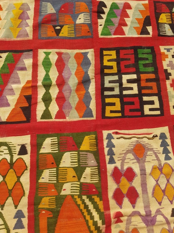 Vintage Traditional Handcrafted Turkish Kilim Rug for Home Décor 277x158 cm gallery