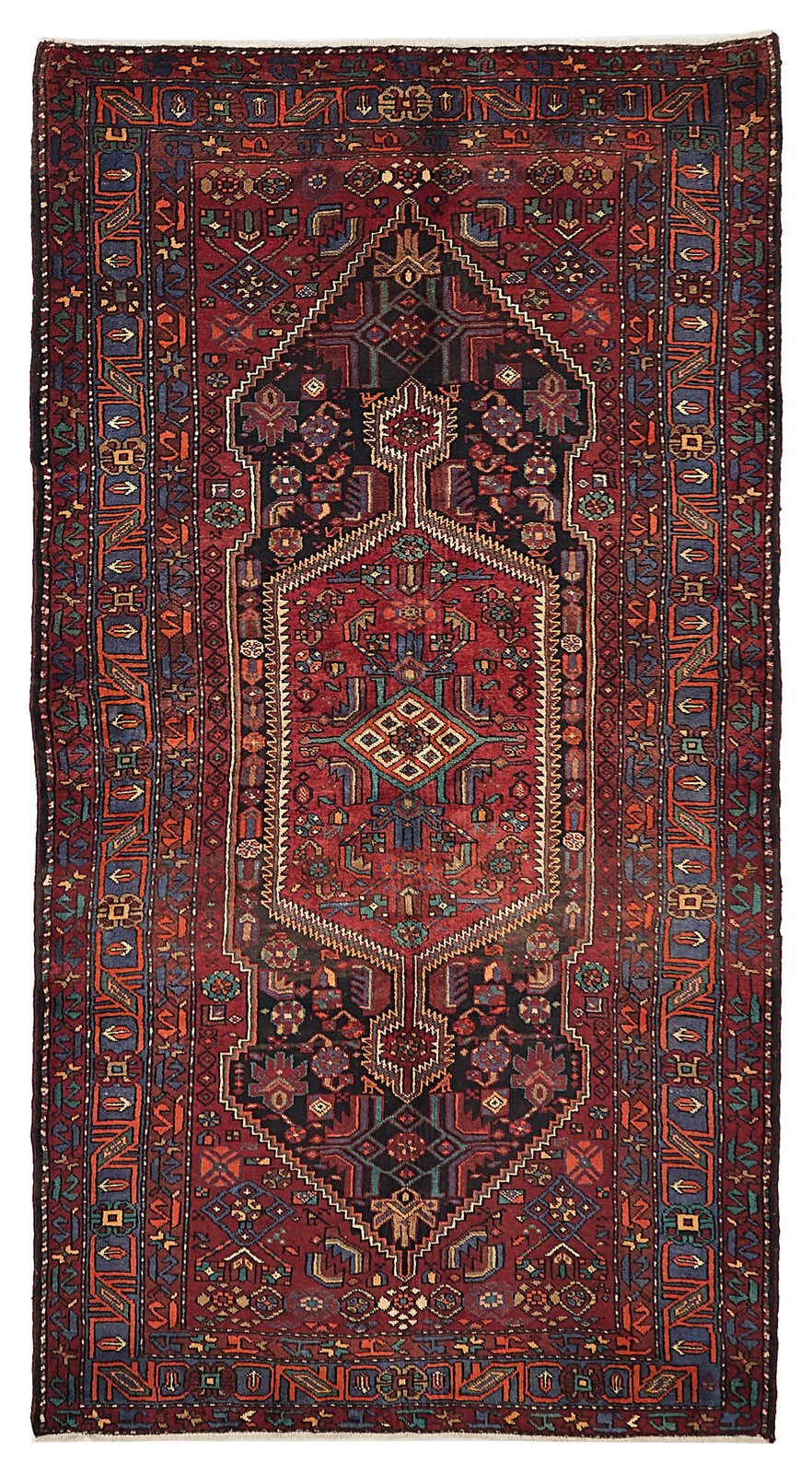 Vintage Traditional Hand-Knotted Area Rug 5'2" x 9'9" Oriental Wool Carpet gallery