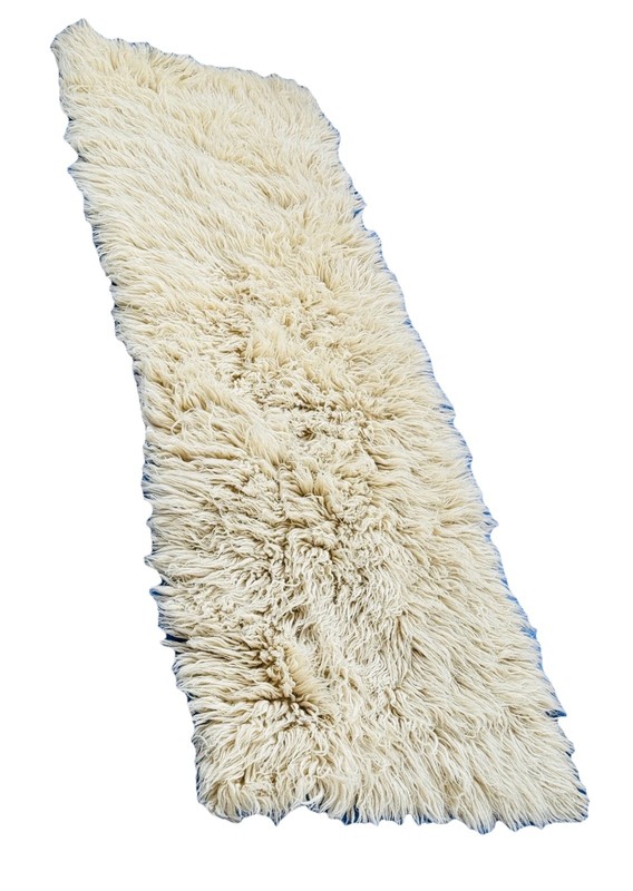FLOKATI Runner 30”x87” Hand Spun/Woven Antique Greece, Sheep’s Wool NEVER USED gallery