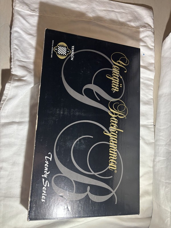19" x 22" Art deco folding gameboard backgammon nwt gift 5904 gallery