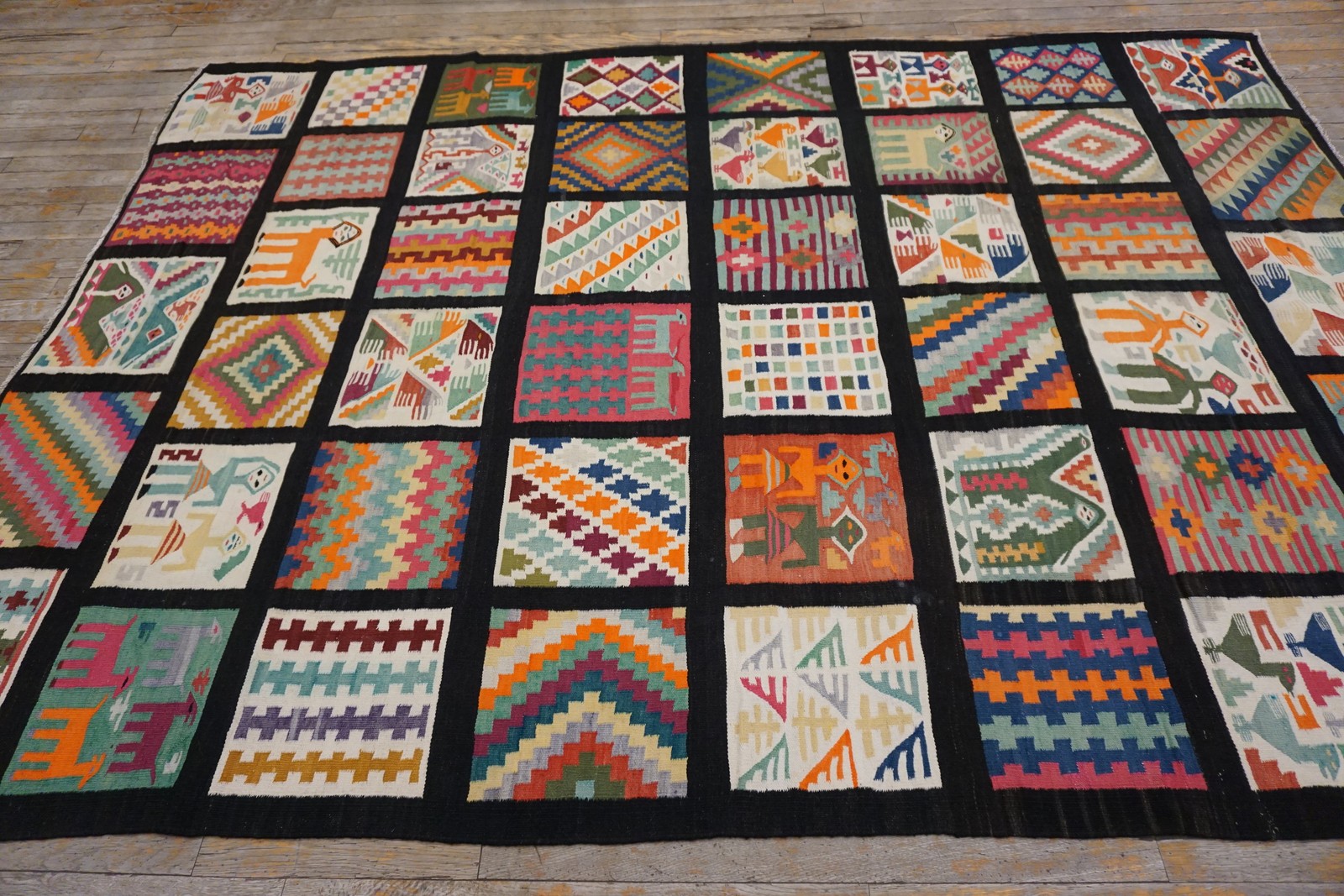 6'x8' Antique Gafsa Tunisia Flat Weave Rug gallery