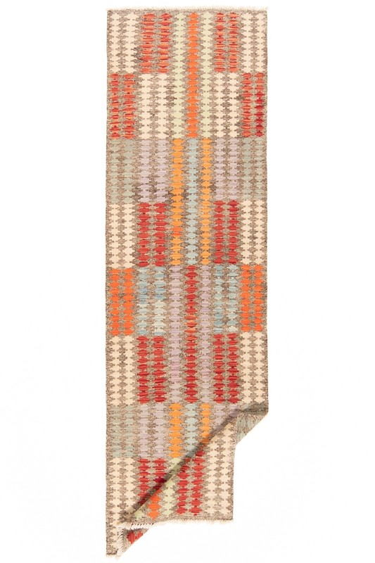 Kelim Afghan 288x84 cm Handwoven Oriental Carpet Rug Runner Kilim gallery