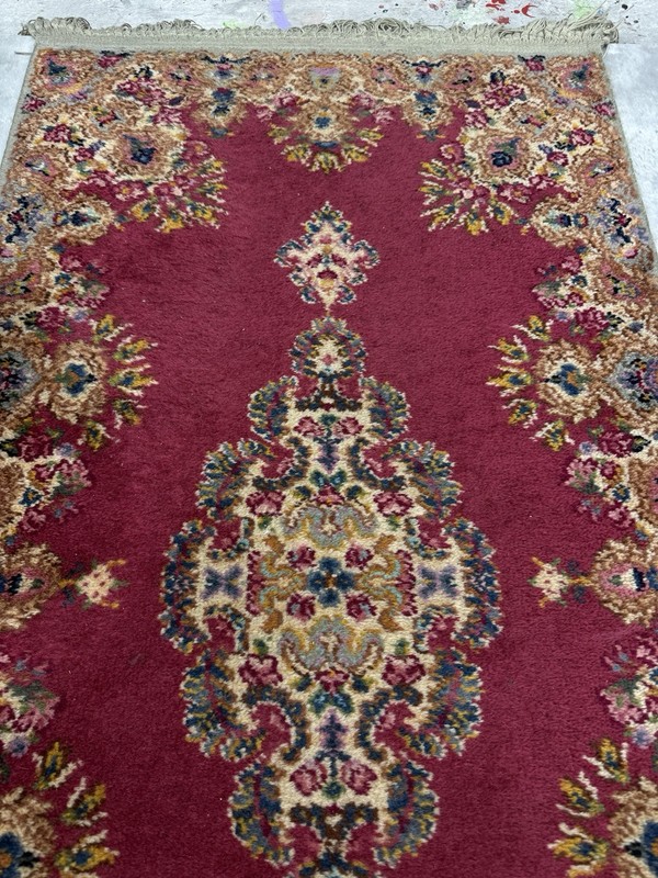 4x2 Karastan Rug Red Medallion #762 Wool Vintage Rare Hard to Find Rug gallery