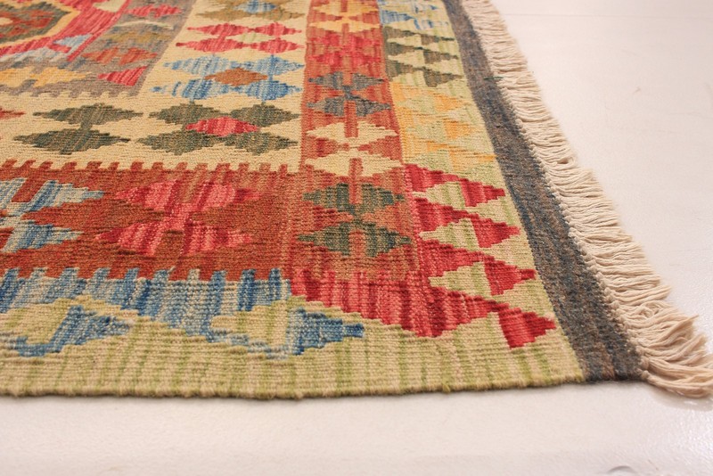 Vintage Hand Woven Area Rug 5'0" x 6'9" Traditional Wool Oriental Carpet gallery