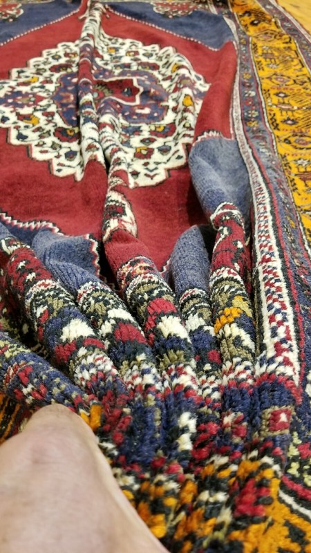 Antique 1900-1930s Turkish Tribal Rug 5'1"× 8'5" gallery