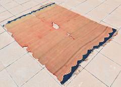Fabulous Antique Turkish Rug 57” x 70” Collector Item Anatolian Yuncu Worn Rug