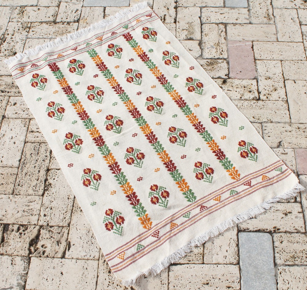Turkish Kilim Rug 24''x37'' Hand Woven Konya Cicim Kilim 63x96cm