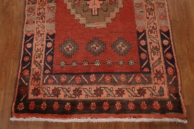 Vintage Geometric Traditional 13 ft Runner Rug Hand-knotted Wool 3x13 gallery