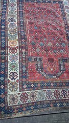 Antique Persian Prayer Rug 3’8″ x 5’6″ – Handmade Tribal