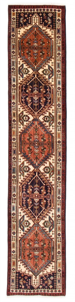 Vintage Hand-knotted Runner Rug 2'3" x 9'6" Traditional Oriental Wool Carpet