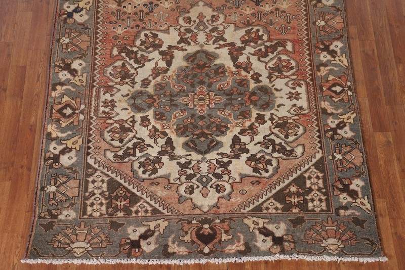 Handmade Wool Rust Area Rug 5x10 Traditional Home Decor Living Room Carpet gallery