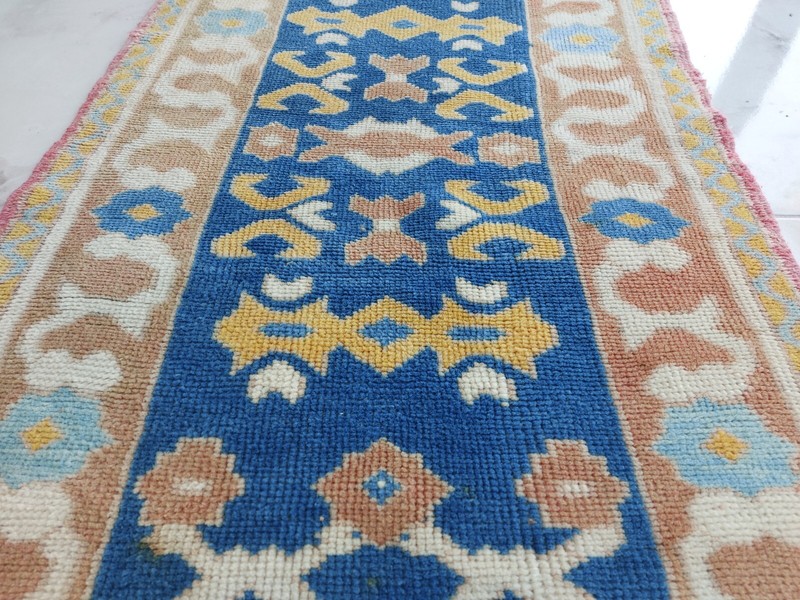 3x5 Antique Oushak Carpet Rug Turkish Faded Oshak Rug Handmade Medium Rug gallery