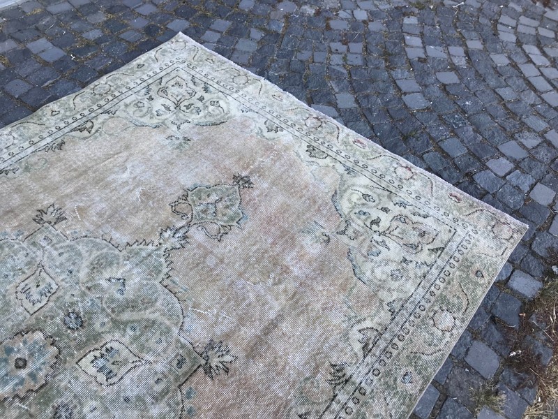 Turkish Vintage Rug, Handmade Wool Rug, Bohemian Large Rug, 6,2 x 10, ft gallery