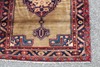 Medallion Geometric Vintage Turkish 3' 3" x 4' 8" Yellow Hand Knotted Area Rug gallery