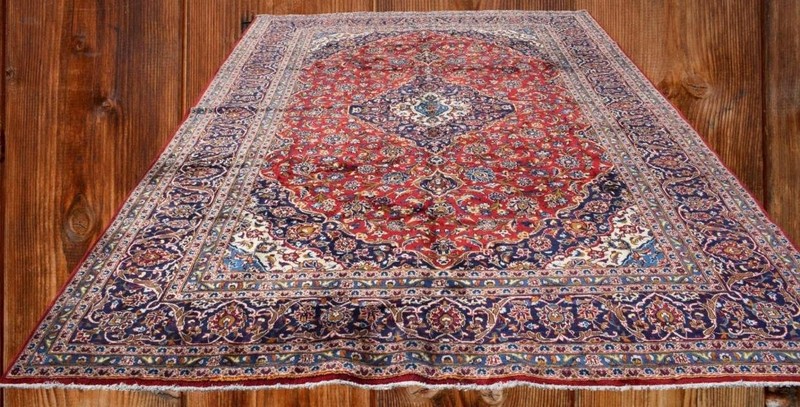 8 x 12 Vintage Semi Antique Handmade Wool Area Rug Hand Knotted Oriental Carpet gallery