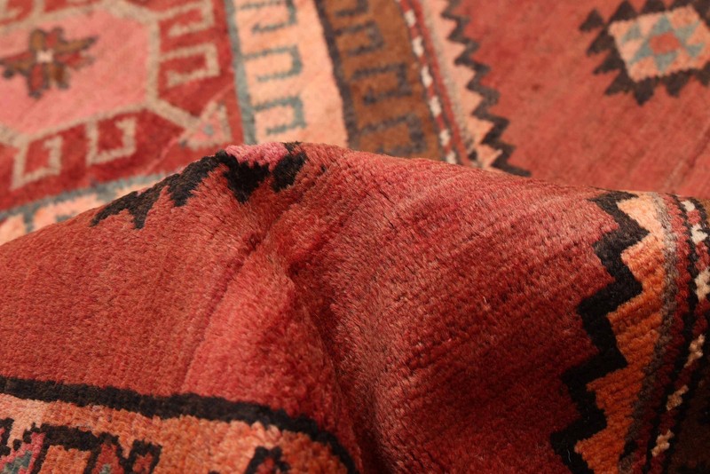 3'8" x 9'3" Vintage Hand-knotted Runner Rug Traditional Oriental Wool Carpet gallery