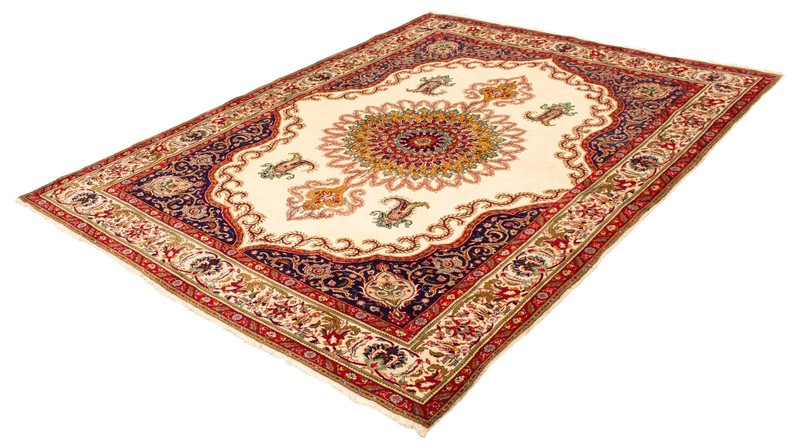Vintage Hand-Knotted Area Rug 9'10" x 12'7" Traditional Oriental Wool Carpet gallery