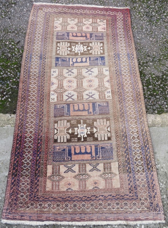 Unusual Afghan Rug. 179cm X 94cm. gallery