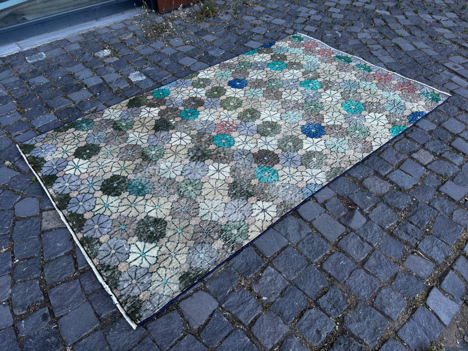 Handmade Wool Rug, Bohemian Area Rug, Turkish Vintage Rug, Home Rug 3,9 x 6,7 ft gallery