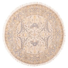 Vintage 7’10” x 8’0″ Traditional Hand Knotted Vegetable Dye Wool Area Rug