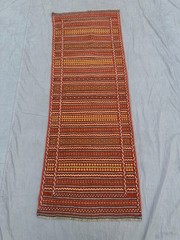 2’4 x 6’7 Vintage Afghan Handwoven Sumak Kilim Rug Tribal Wool Oriental Runner