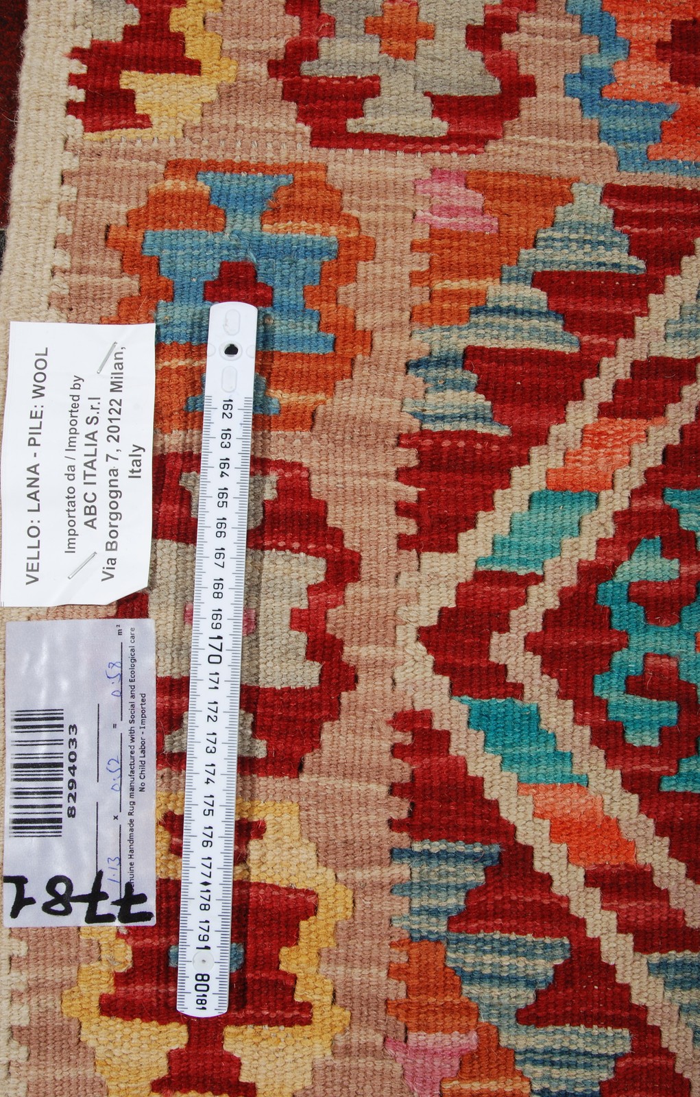 Original Hand Made Rustic Kilim / Afganistan Origin 113x52 CM (Galleriafarah1970 gallery
