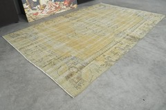 5×8 ft rugs, antique turkish vintage oushak rug hand-knotted wool carpet rug,177