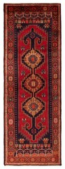 Vintage Hand-knotted Runner Rug 3’8″ x 10’2″ Traditional Oriental Wool Carpet