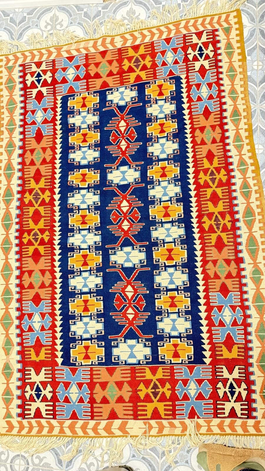Handmade Woven Turkish Rug. Never been used. gallery