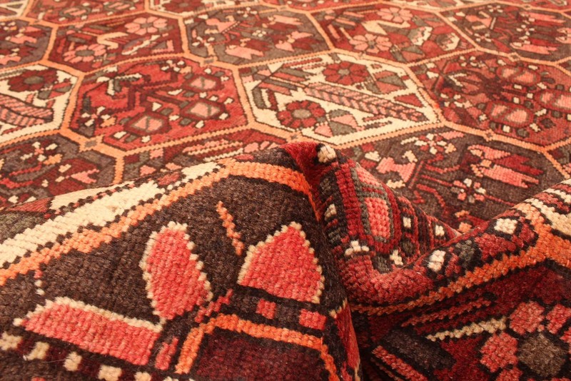 Vintage Geometric Area Rug 4'10" x 8'8" Traditional Hand-Knotted Wool Carpet gallery