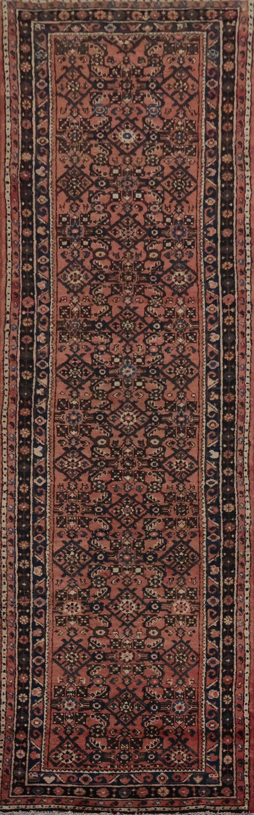 Elegant 10 ft Narrow Runner Rug 3x10 Rich Ornamental Design Handmade Wool Carpet gallery
