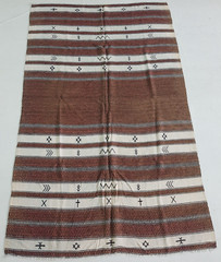 Vintage Handmade Traditional Moroccan Kilim Floor Rug Carpet 242×149 cm