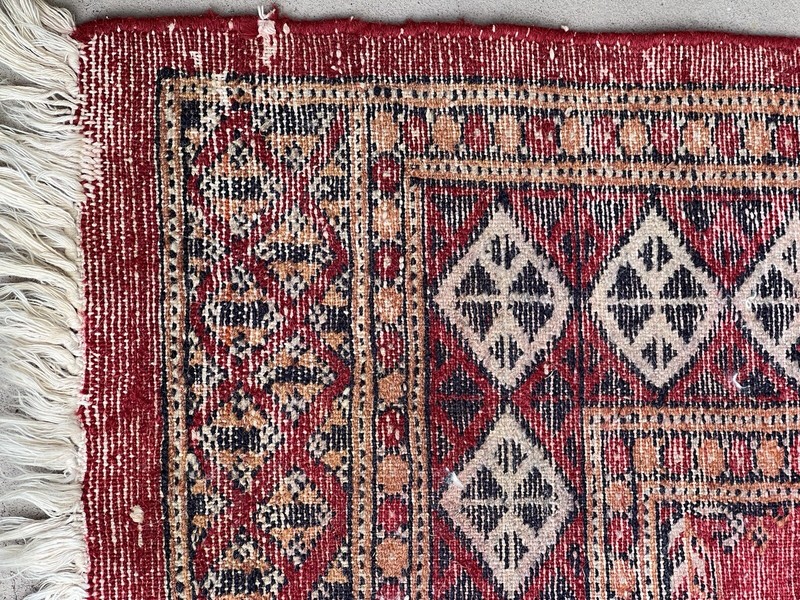 Antique Oriental Hand knotted Rug 4’3” X 2’7” Lovely gallery