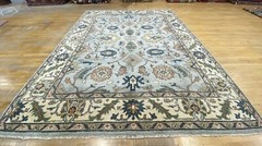 9x12ft Turqoise Blue Living Room Rug | Turkish Oushak Rug | Turkish Area Rug