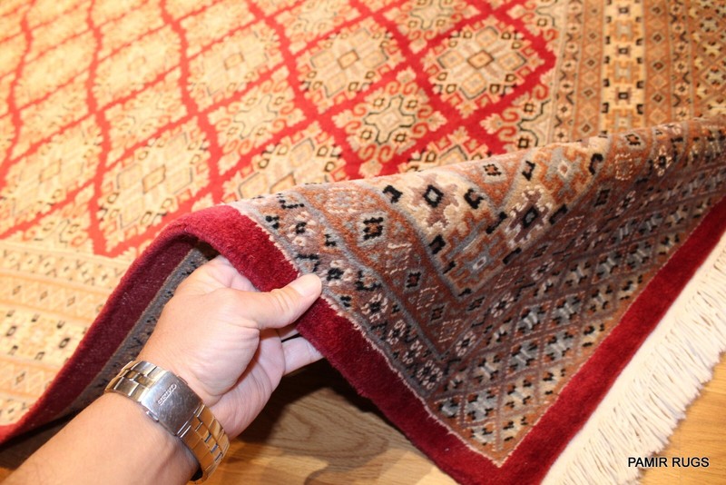 _HAND_MADE_4 X 6 FT. Bukhara Turkmen New 100% natural wool fine weave red *RUG* gallery