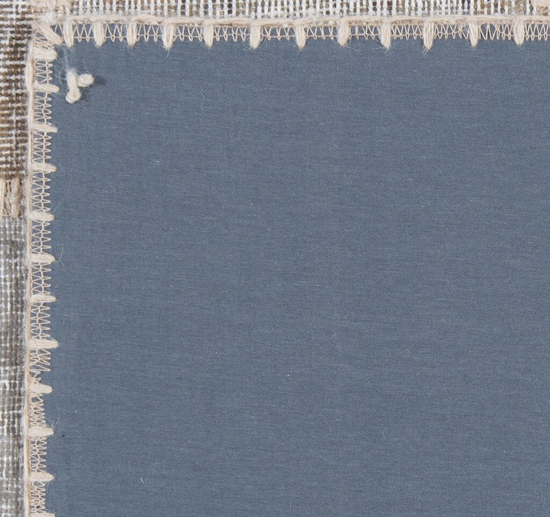 Patchwork 205x149 cm Hand Knotted Vintage Oriental Rug Carpet Gray gallery