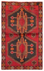 Vintage Traditional Hand-Knotted Area Rug 3’7″ x 5’10” Oriental Wool Carpet