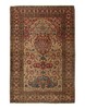 Beige Antique Hand-Knotted Wool Rug 4'4"x 6'7" gallery
