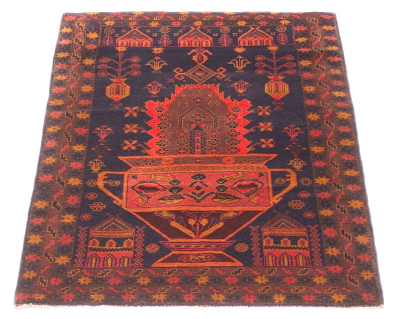 Vintage Hand-Knotted Area Rug 3'2" x 5'0" Traditional Wool Carpet gallery