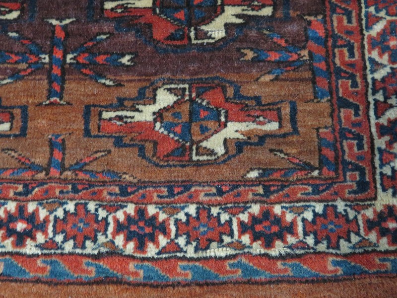Yomud Turkmen storage bag face chuval, circa 1920, fine condition, 41" x 31" gallery