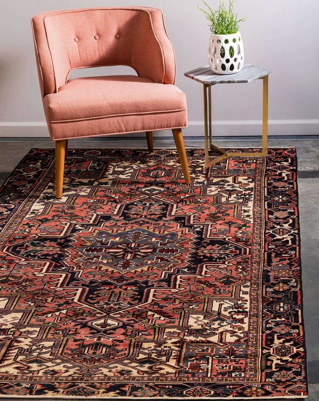 Traditional Vintage Hand-Knotted Area Rug 6'2" x 8'9" Oriental Wool Carpet gallery