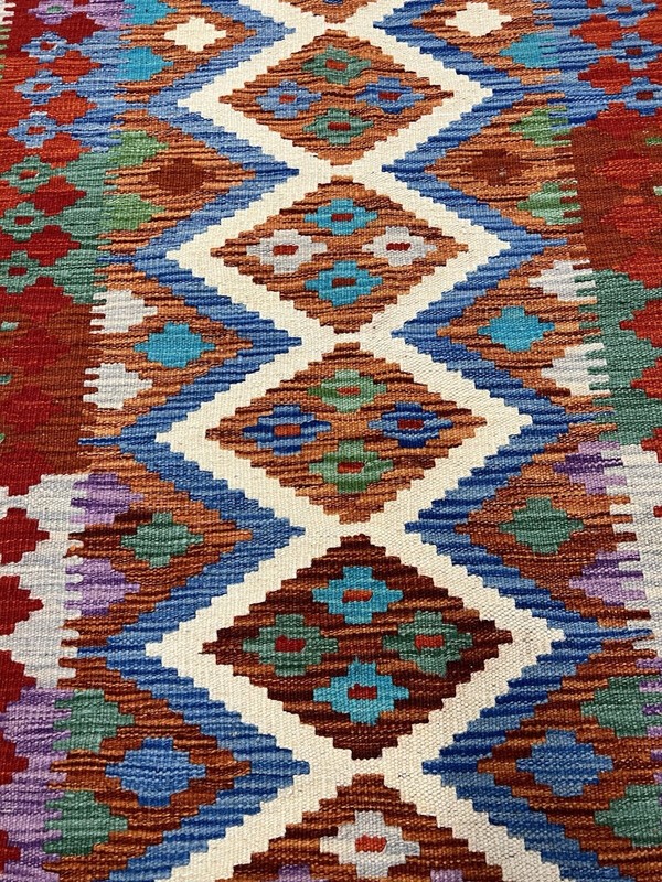 Vintage Kilim Traditional Hand Made Oriental Wool Kilim 5ftx3.2ft 151cmx100cm gallery