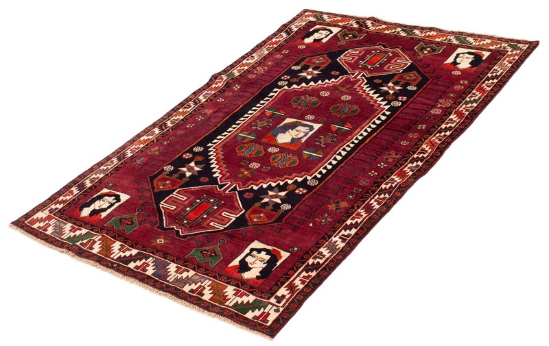 Vintage 4'10" x 7'6" Traditional Hand Knotted Vegetable Dye Wool Area Rug gallery