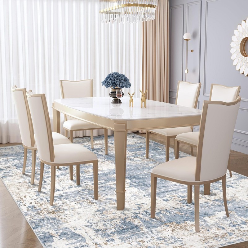 6x9 Area Rugs for Living Room, Washable Modern Abstract Large Area Rug Neutra... gallery