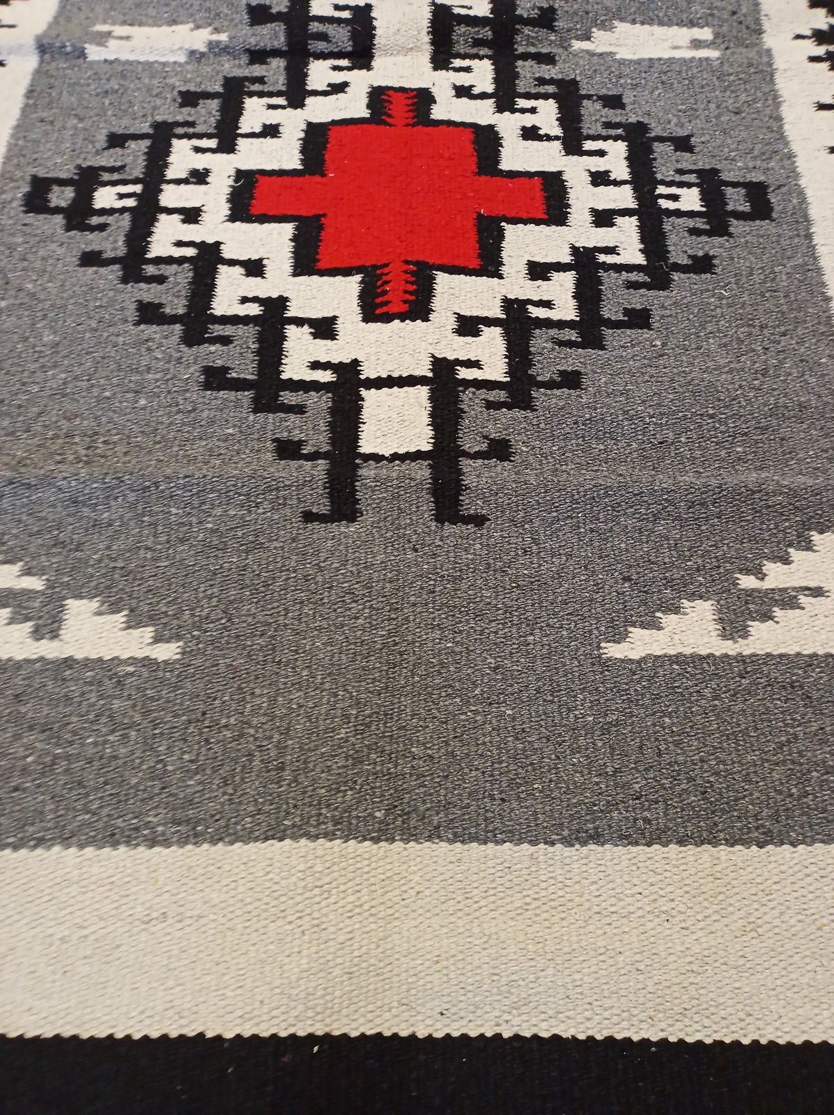 Handwoven Southwest Design Acrylic Rug; 32"x64" gallery