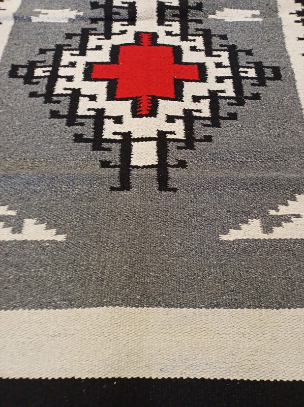 Handwoven Southwest Design Acrylic Rug; 32"x64" gallery