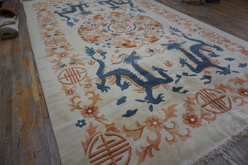 12X18 Antique Chinese Art Deco Wool Area Rug 1935 gallery