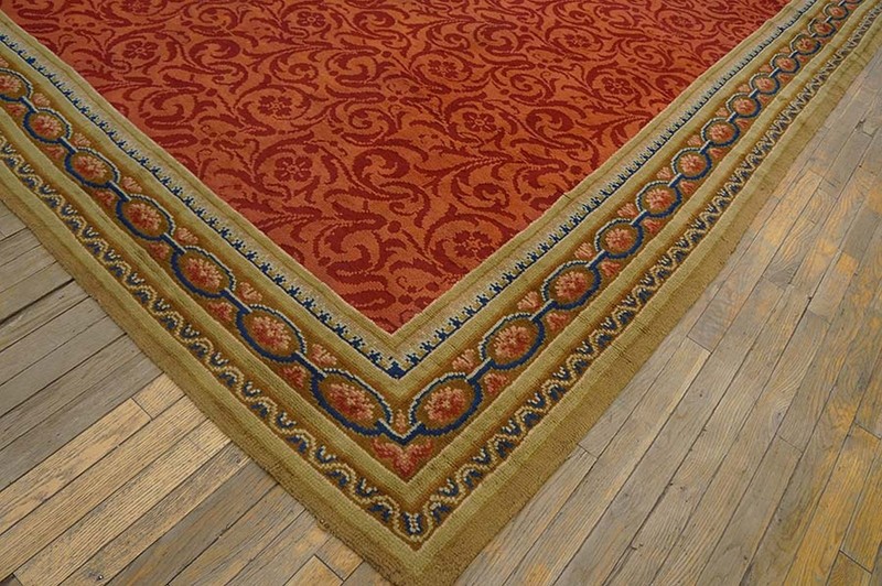 10x17 Antique Large Red Axminster English Allover Knotted Rug gallery